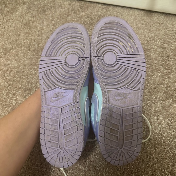 Jordan 1 Mid Purple Aqua - Picture 5 of 10